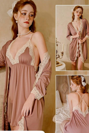 2-Piece Nightwear Set with Gown