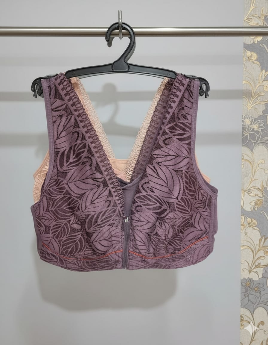Soft Stretch Zip Bra